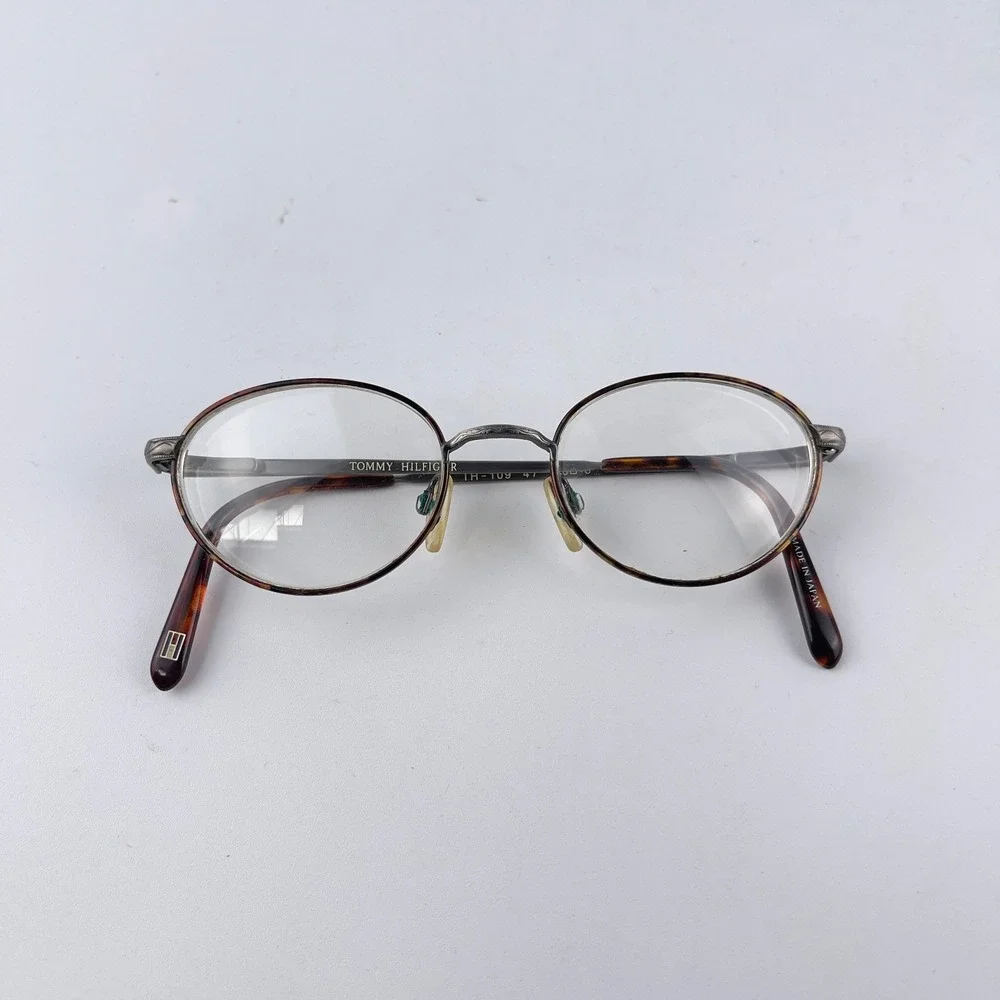 Tommy‎ Hilfiger TH-109 47 Women's Eyeglasses Frame Silver Full Rim 46-18-140 mm